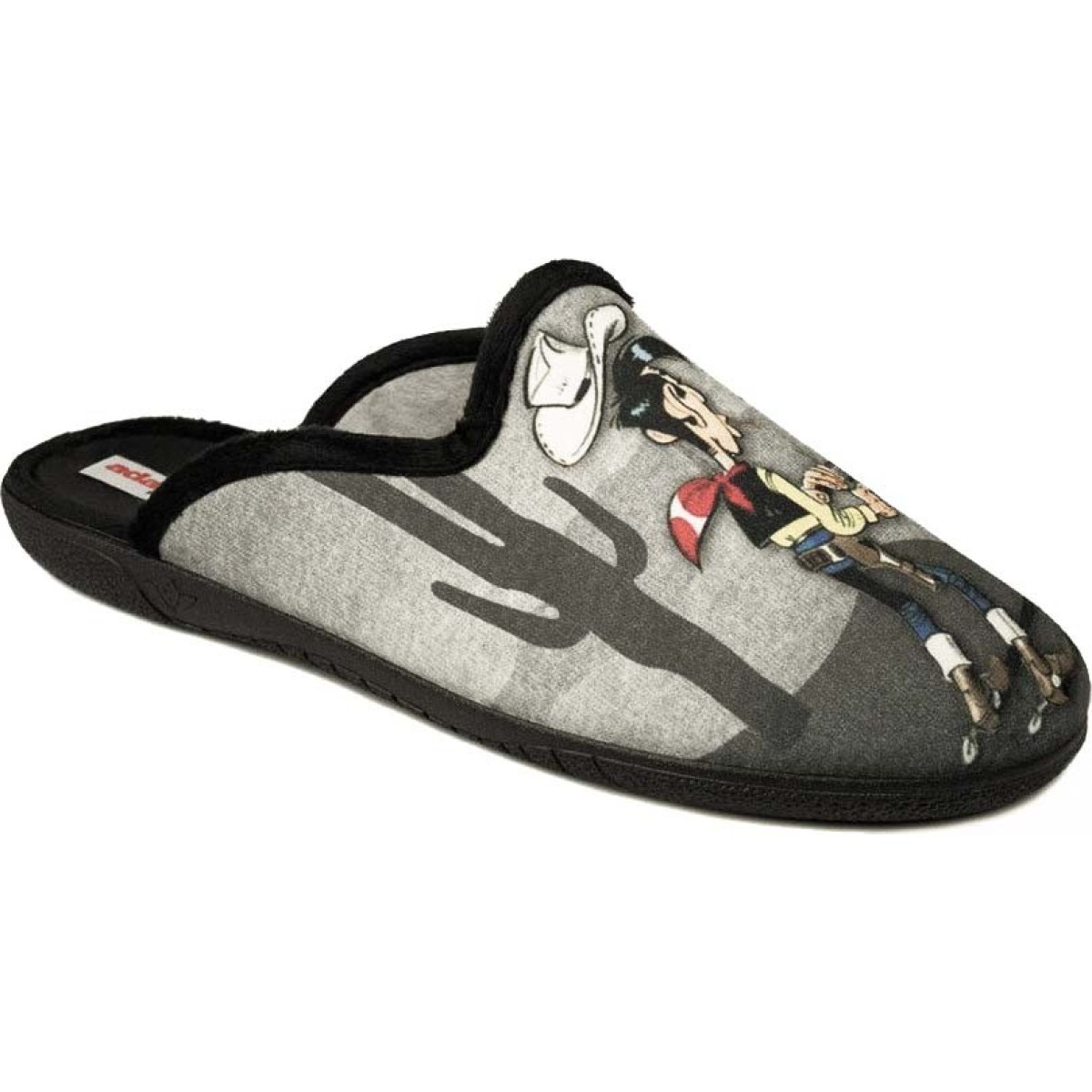 Adam's Shoes Ανδρικές Παντόφλες Lucky Luke 624-22509/99 Μαύρο