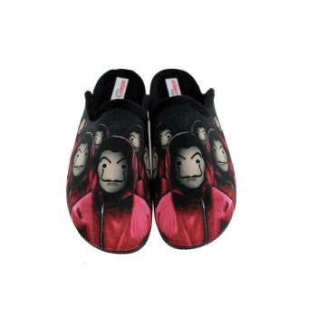Adam's Shoes Ανδρικές Παντόφλες La casa de papel 624-21752 Μαύρο Adam's Shoes Ανδρικές Παντόφλες La casa de papel 624-21752 Μαύρο