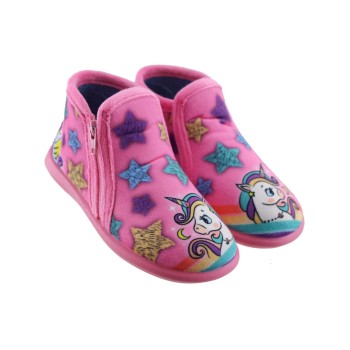 Adam's Shoes Παιδικές Παντόφλες 755-24521 Ροζ