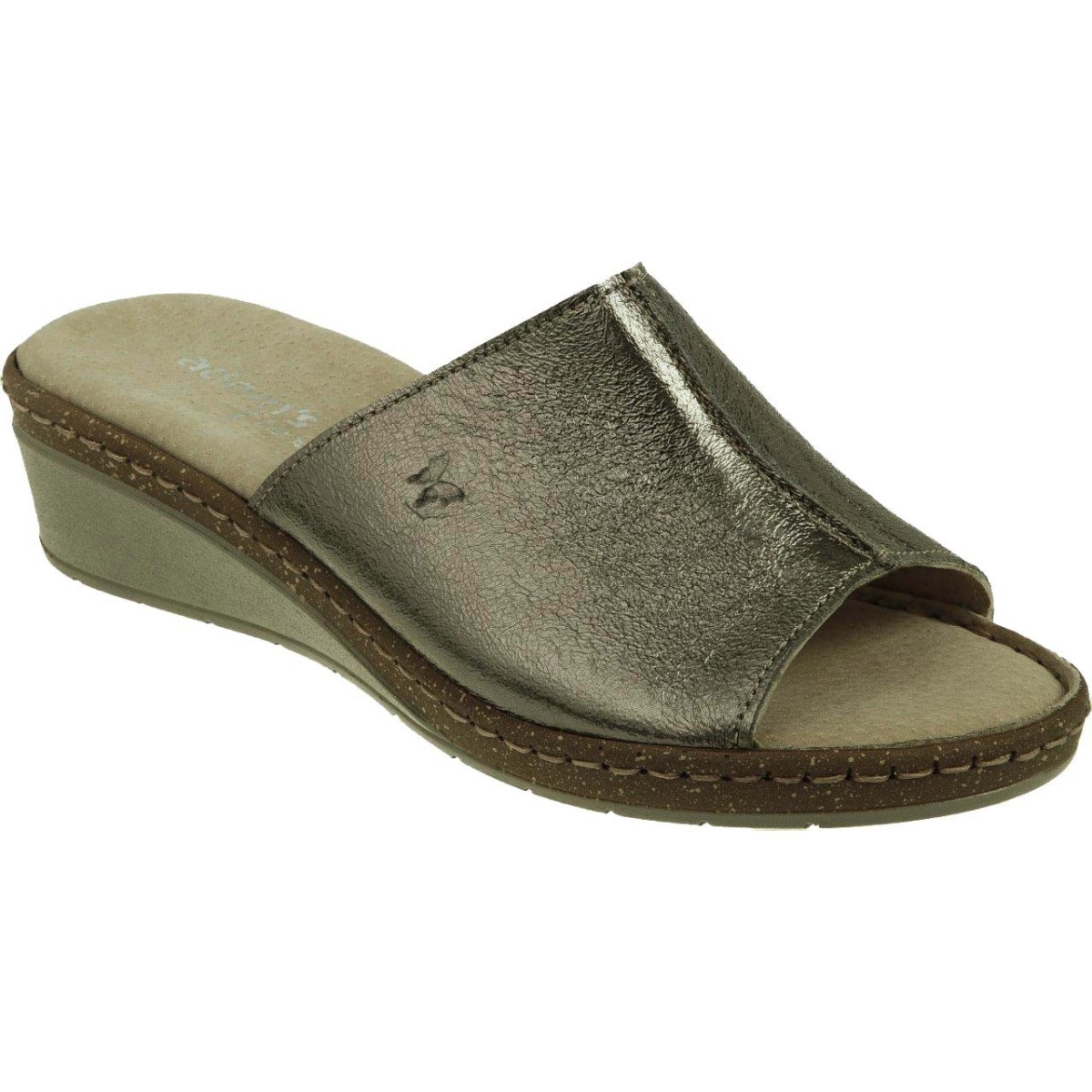 Adam's Flex Γυναικεία Mules Δέρμα 591-24005 Μπρονζέ