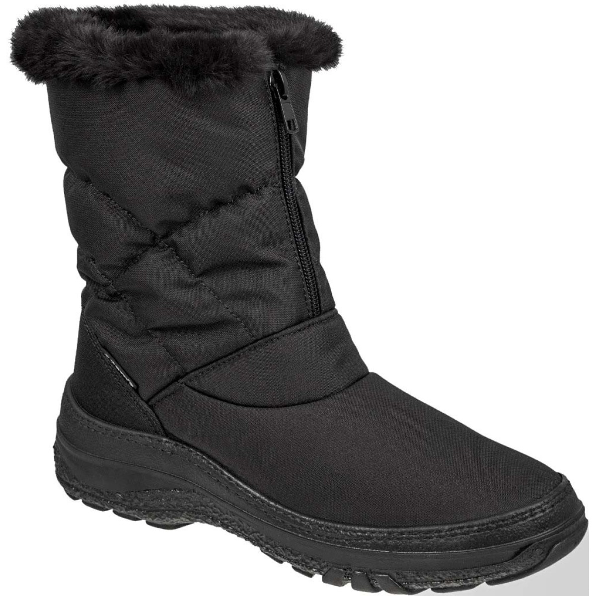Adam's Shoes Γυναικείες Μπότες Apres Ski 591-25504 Μαύρο