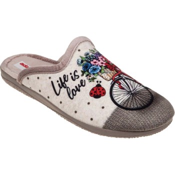 Adam's Shoes Γυναικείες Παντόφλες 624-23609 Πούδρα