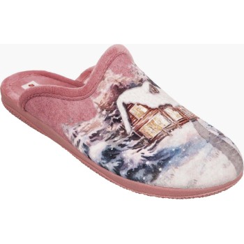 Adam's Shoes Γυναικείες Παντόφλες 624-24623 Ρόζ