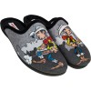 Adam's Shoes Ανδρικές Παντόφλες Lucky Luke 624-25536 Μαύρο Γκρι