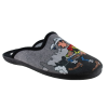 Adam's Shoes Ανδρικές Παντόφλες Lucky Luke 624-25536 Μαύρο Γκρι