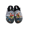 Adam's Shoes Ανδρικές Παντόφλες Lucky Luke 624-25536 Μαύρο Γκρι