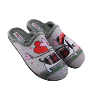 Adam's Shoes Γυναικείες Παντόφλες 624-25572 Γκρι Adam's Shoes Γυναικείες Παντόφλες 624-25572 Γκρι