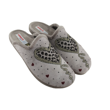 Adam's Shoes Γυναικείες Παντόφλες 624-25587 Πούδρα