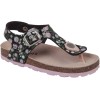 Adam's Shoes Παιδικά Πέδιλα 708-21019 Μαύρο Φλοράλ