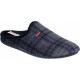 Adam's Shoes Ανδρικές Παντόφλες 758-25503 Μαύρο Γκρι