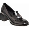 Adam's Shoes Γυναικεία Μοκασίνια 815-24610 Μαύρο Λουστρίνι