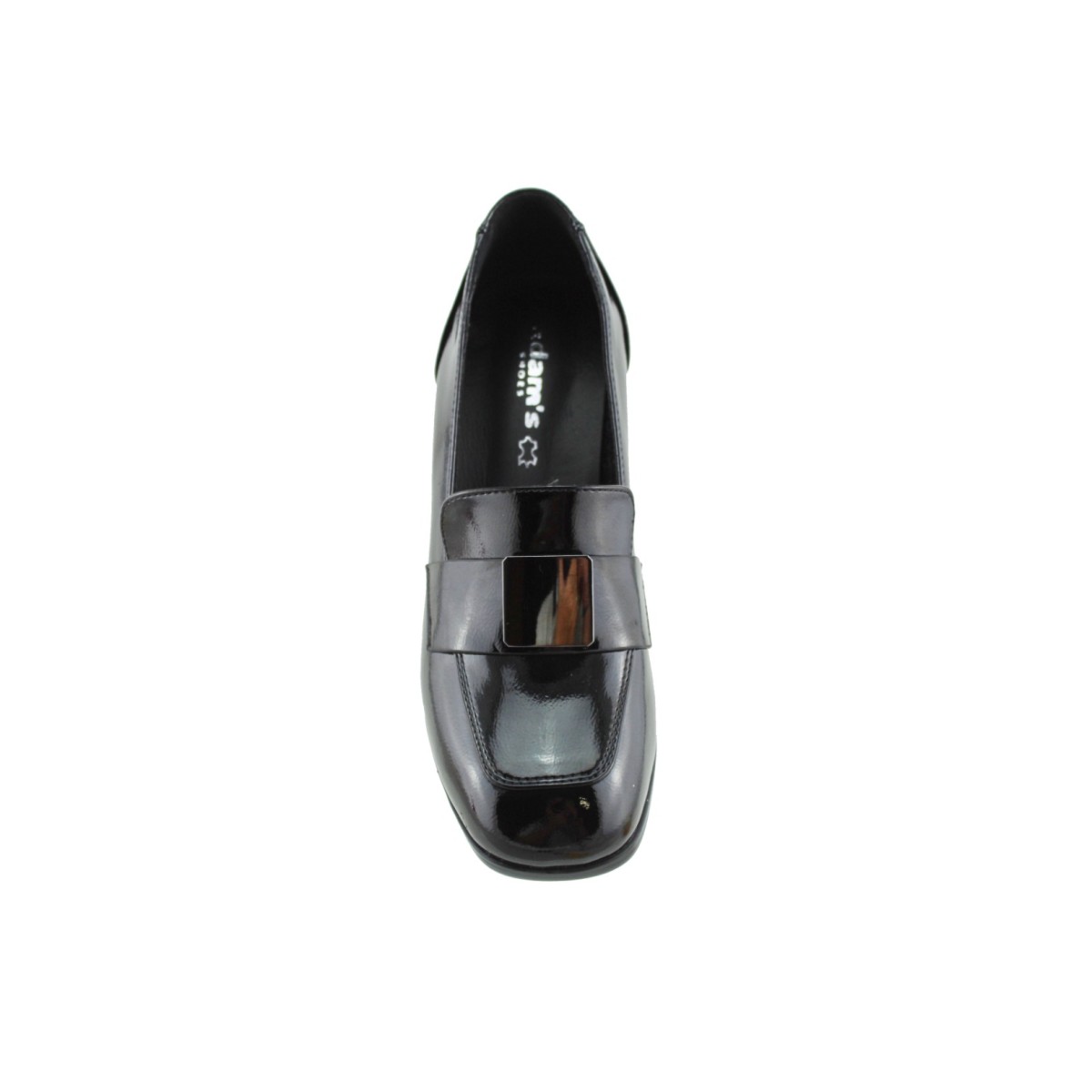 Adam's Shoes Γυναικεία Μοκασίνια 815-24610 Μαύρο Λουστρίνι