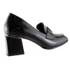 Adam's Shoes Γυναικεία Μοκασίνια 815-24610 Μαύρο Λουστρίνι