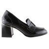 Adam's Shoes Γυναικεία Μοκασίνια 815-24610 Μαύρο Λουστρίνι