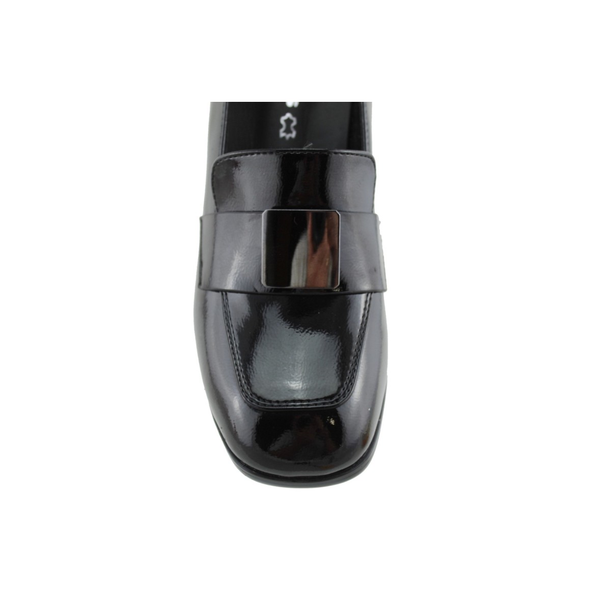 Adam's Shoes Γυναικεία Μοκασίνια 815-24610 Μαύρο Λουστρίνι