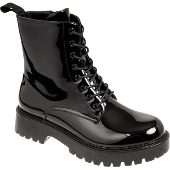 Adam's Shoes Γυναικεία Μποτάκια 829-24549 Μαύρο λουστρίνι