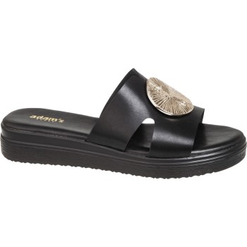 Adam's Shoes Γυναικεία Σανδάλια Flatform 829-26019 Μαύρο
