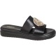 Adam's Shoes Γυναικεία Σανδάλια Flatform 829-26019 Μαύρο