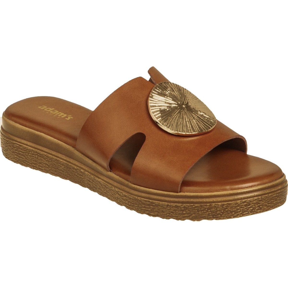 Adam's Shoes Γυναικεία Σανδάλια Flatform 829-26019 Ταμπά