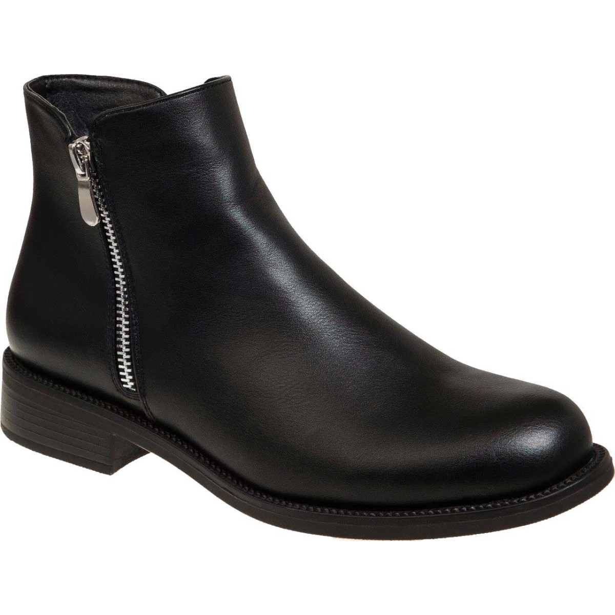 Adam's Shoes Γυναικεία Μποτάκια 844-23508 Μαύρο
