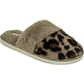 Adam's Shoes Γυναικείες Παντόφλες 903-25504 Leopard Kαφέ