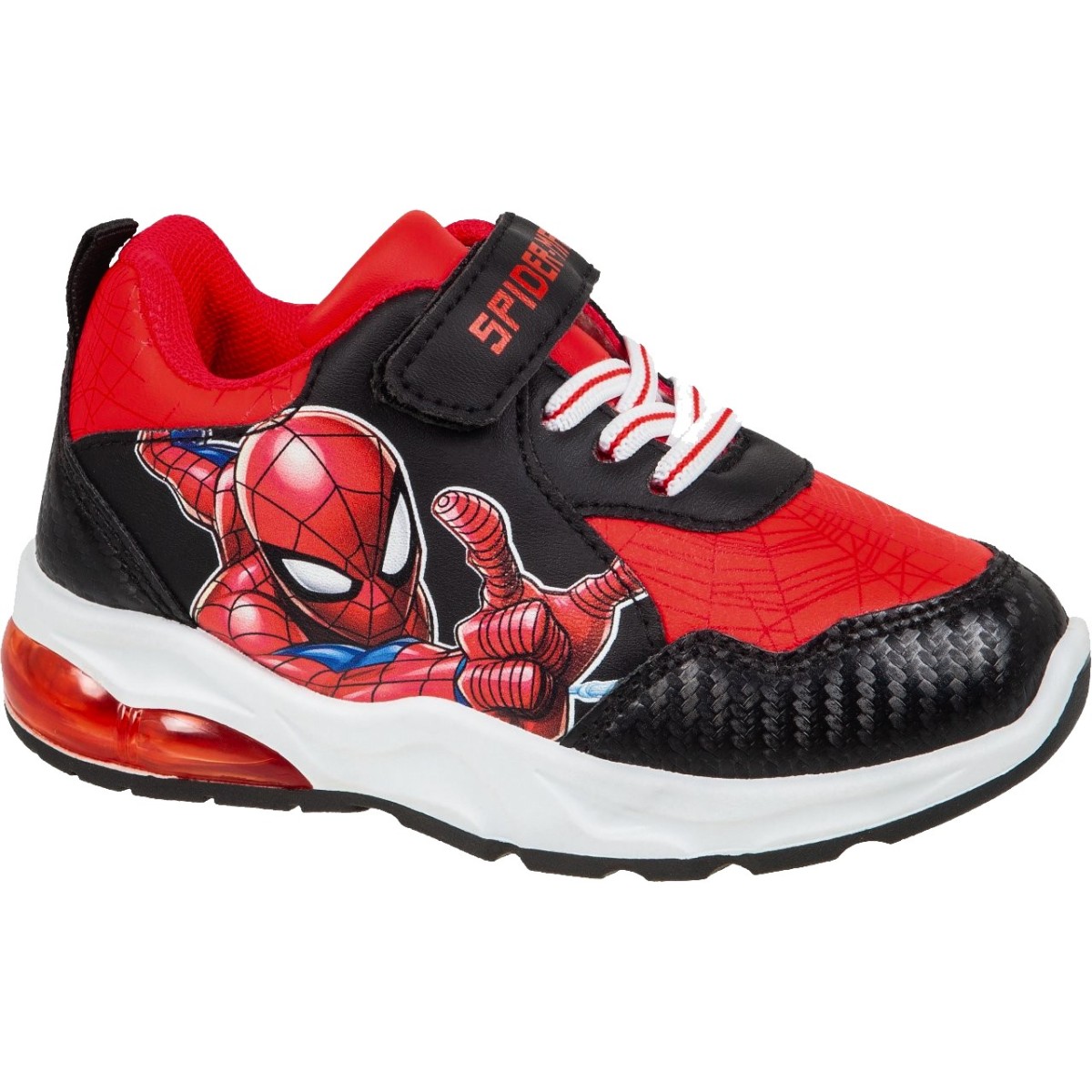 Adam's Shoes Παιδικά Αθλητικά Marvel Spiderman 904-25521 Μαύρο Κόκκινο ΦΩΤΑΚΙΑ