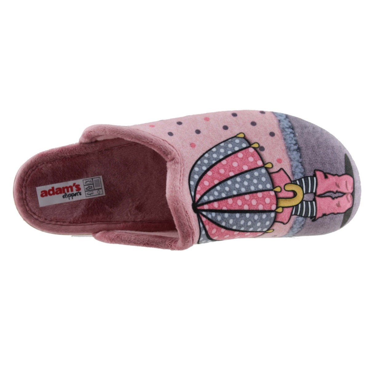 Adam's Shoes Γυναικείες Παντόφλες 624-24596 Ρόζ