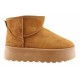 Adam's Shoes Γυναικεία Μποτάκια 900-24506 Κάμελ