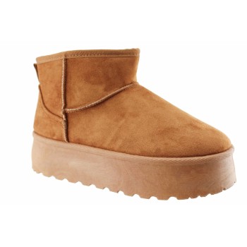 Adam's Shoes Γυναικεία Μποτάκια 900-24506 Κάμελ