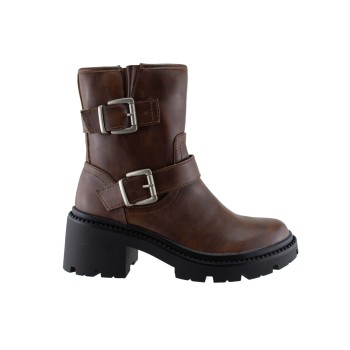 Adam's Shoes Γυναικεία Μποτάκια 910-24508 Καφέ