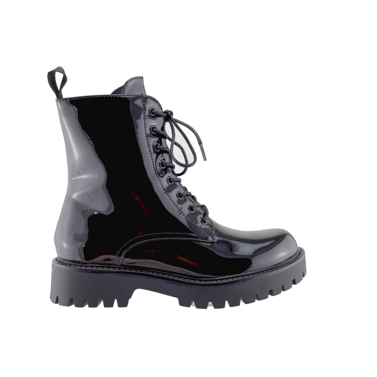 Adam's Shoes Γυναικεία Μποτάκια 829-24549 Μαύρο λουστρίνι