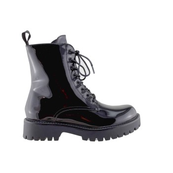 Adam's Shoes Γυναικεία Μποτάκια 829-24549 Μαύρο λουστρίνι