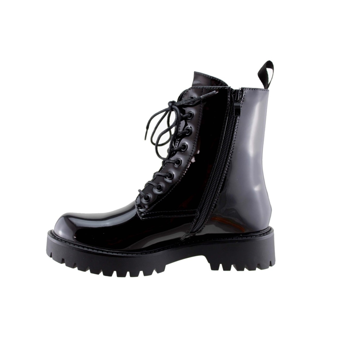 Adam's Shoes Γυναικεία Μποτάκια 829-24549 Μαύρο λουστρίνι