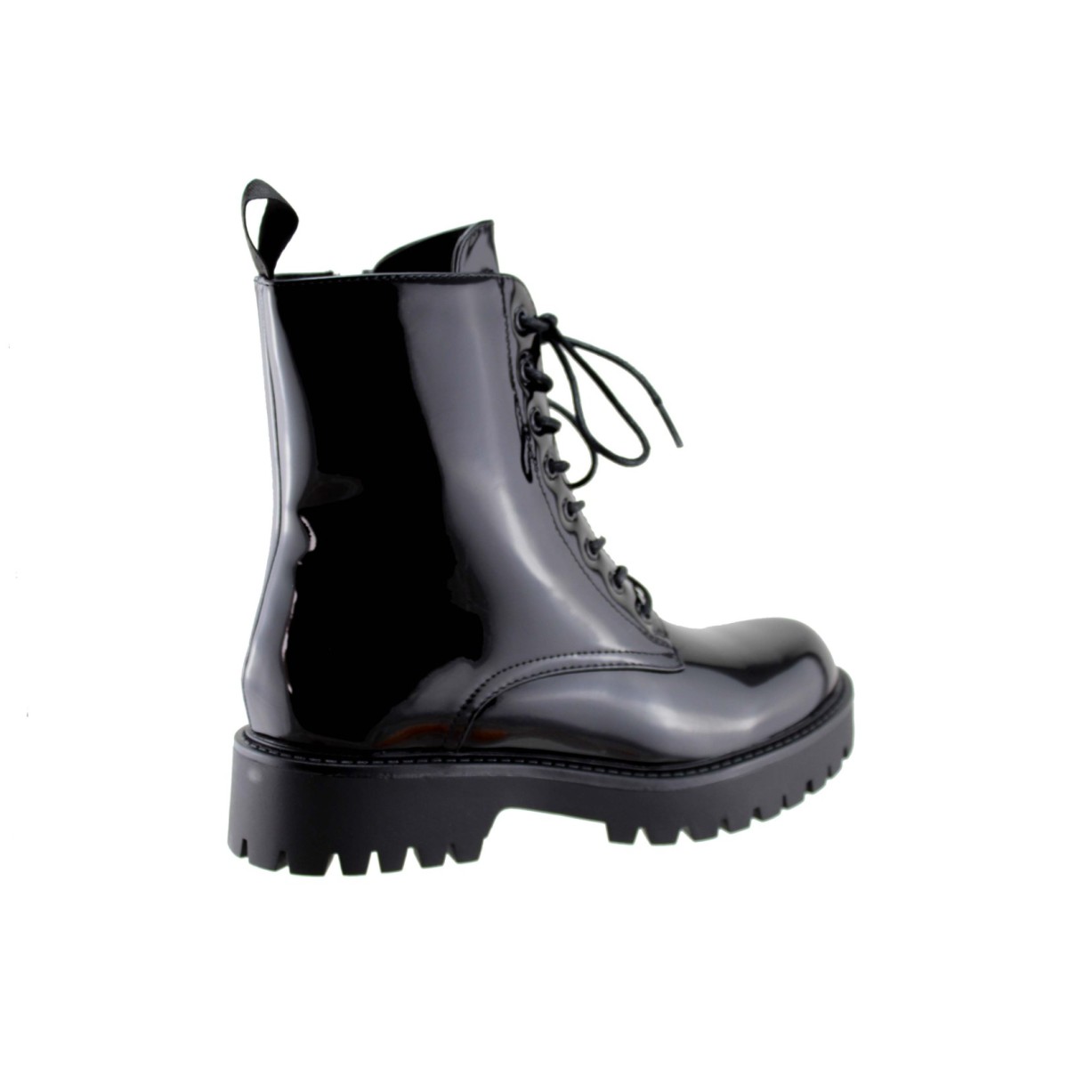 Adam's Shoes Γυναικεία Μποτάκια 829-24549 Μαύρο λουστρίνι
