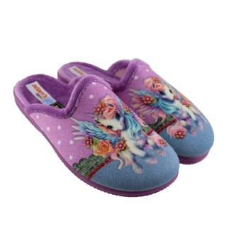 Adam's Shoes Παιδικές Παντόφλες 624-24713 Λιλά