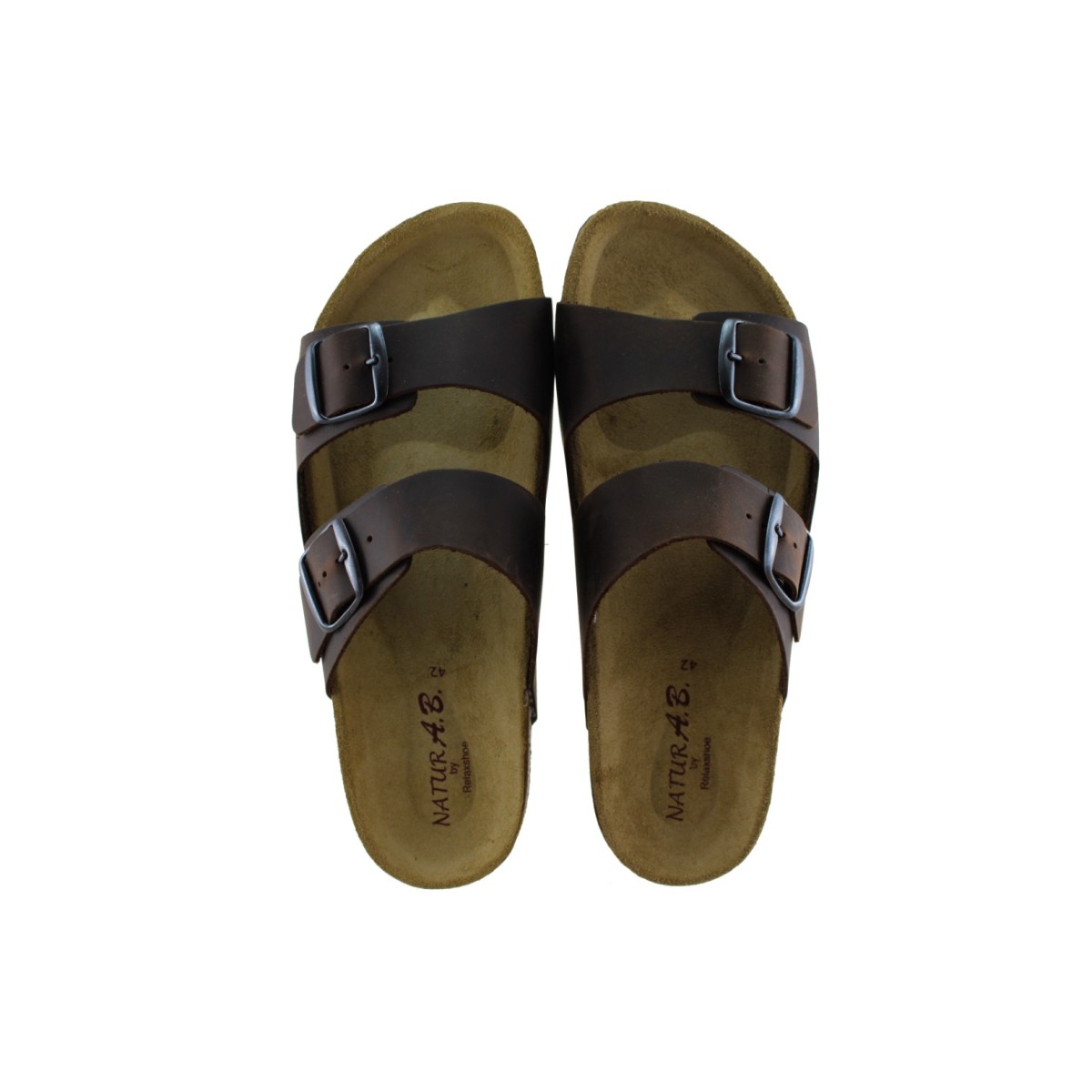 Relaxshoe Anatomic Ανδρικά Σανδάλια Δέρμα 580-25004 Καφέ