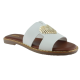 Adam's Shoes Γυναικεία Σανδάλια 829-25005 Λευκό