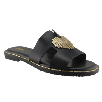 Adam's Shoes Γυναικεία Σανδάλια 829-25005 Μαύρο 