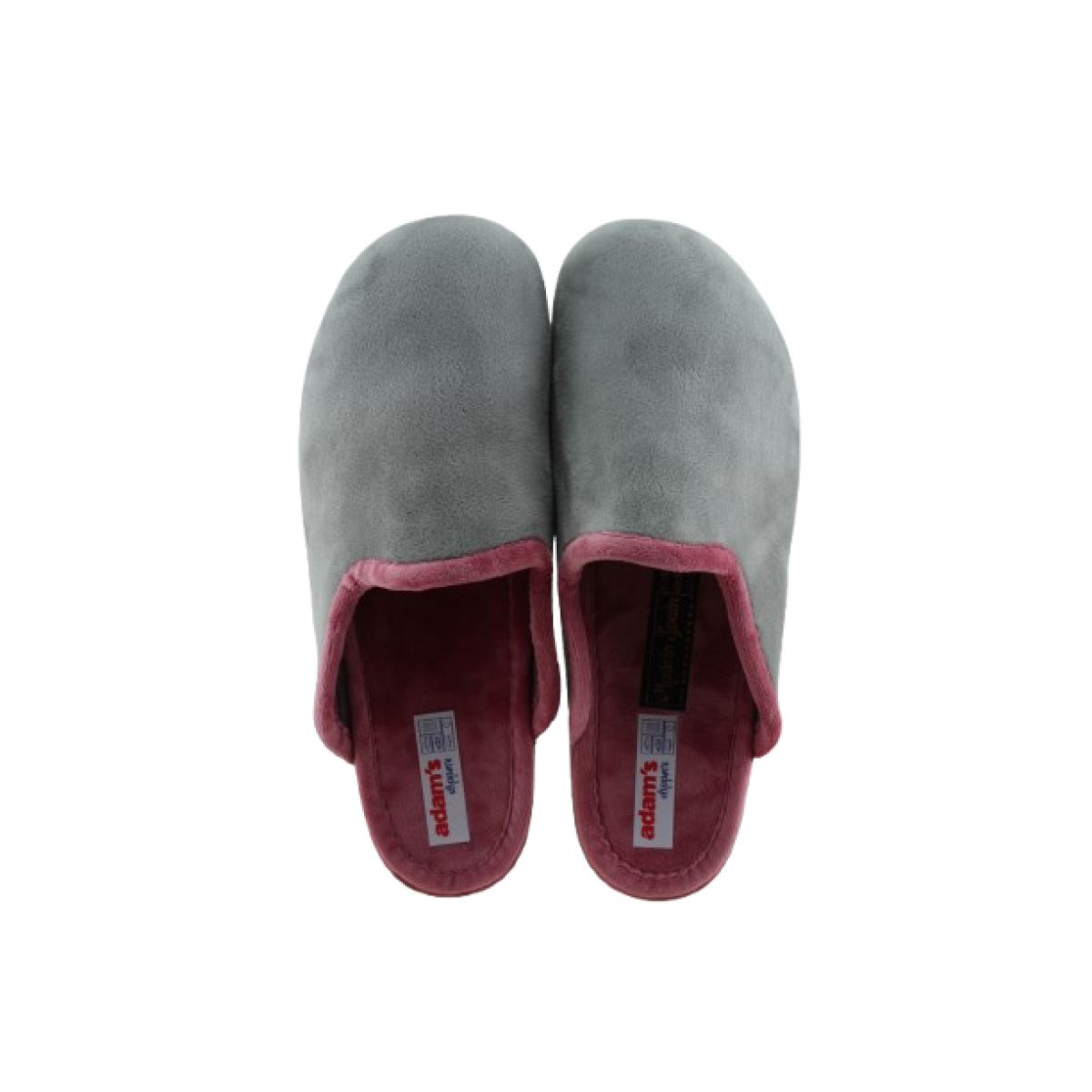 Adam's Shoes Γυναικείες Παντόφλες 624-25551 Γκρι Ροζ