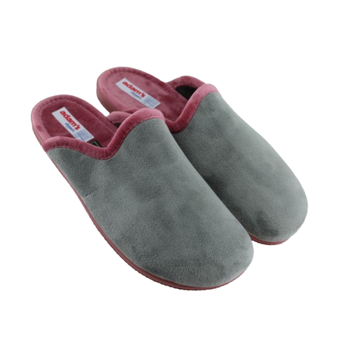 Adam's Shoes Γυναικείες Παντόφλες 624-25551 Γκρι Ροζ