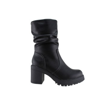 Adam's Shoes Γυναικεία Μποτάκια 829-25511 Μαύρο