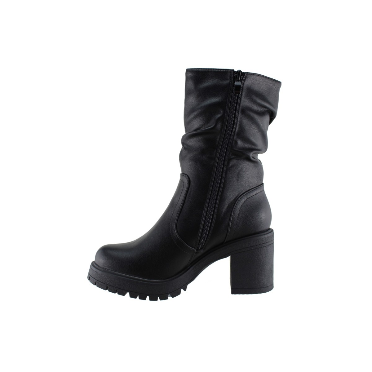 Adam's Shoes Γυναικεία Μποτάκια 829-25511 Μαύρο