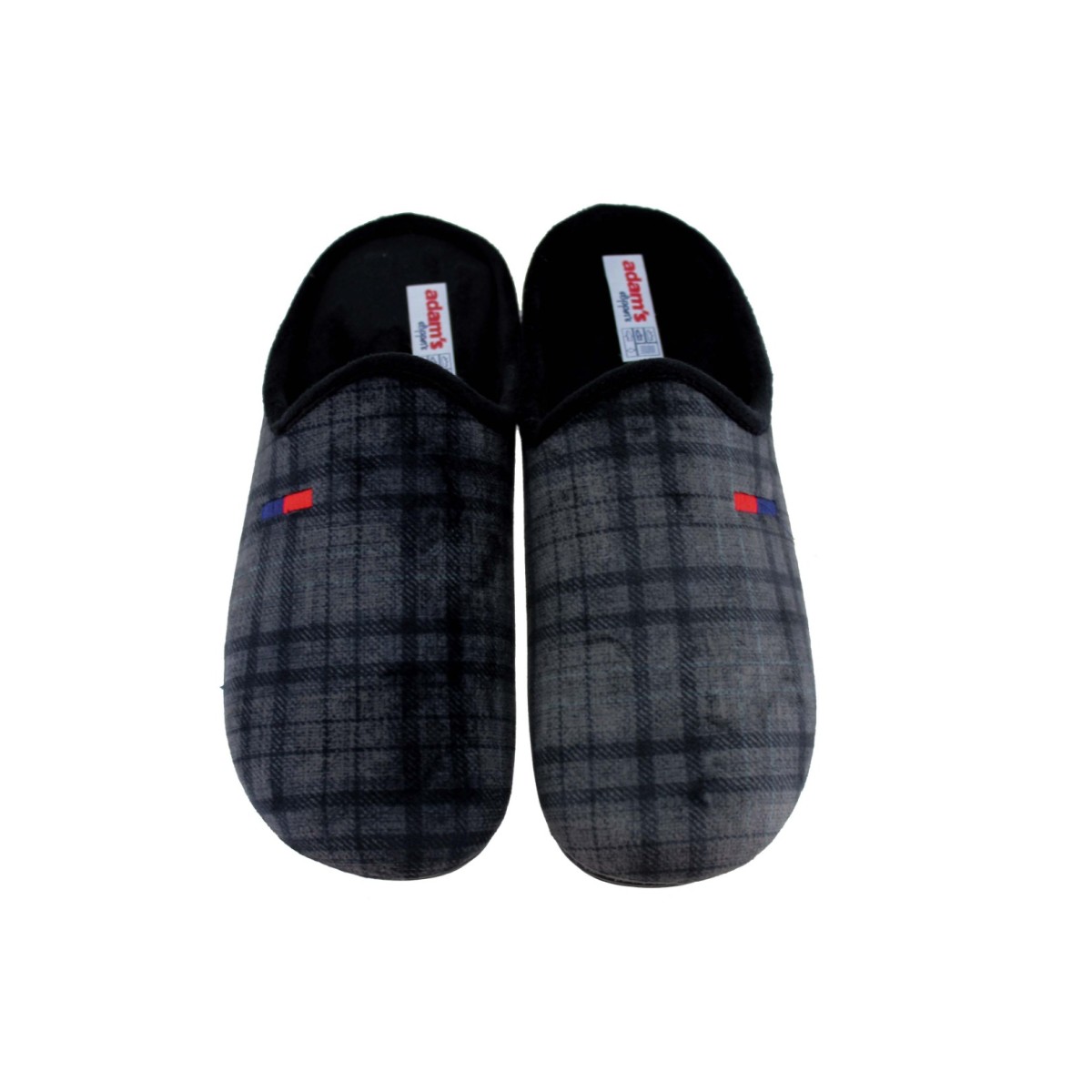 Adam's Shoes Ανδρικές Παντόφλες 758-25503 Μαύρο Γκρι Adam's Shoes Ανδρικές Παντόφλες 758-25503 Μαύρο Γκρι