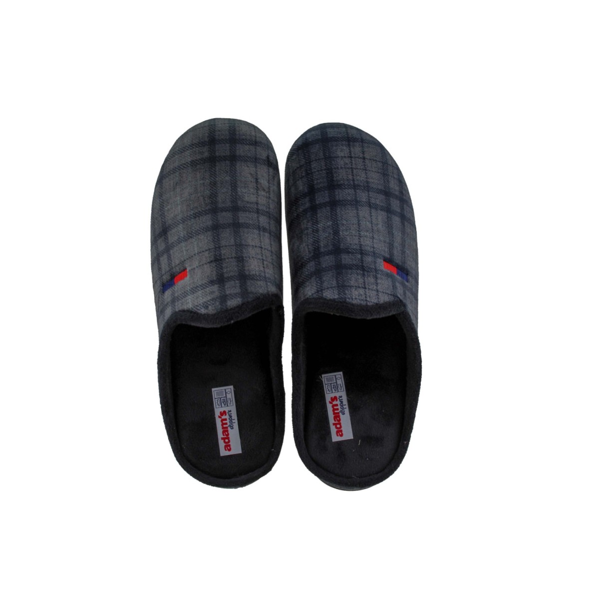 Adam's Shoes Ανδρικές Παντόφλες 758-25503 Μαύρο Γκρι Adam's Shoes Ανδρικές Παντόφλες 758-25503 Μαύρο Γκρι