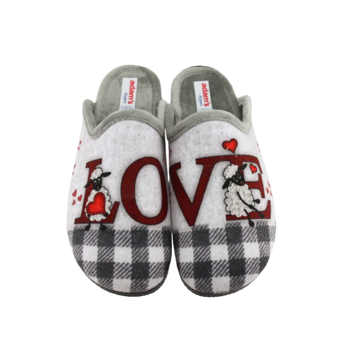 Adam's Shoes Γυναικείες Παντόφλες 624-25585 Γκρι Adam's Shoes Γυναικείες Παντόφλες 624-25585 Γκρι