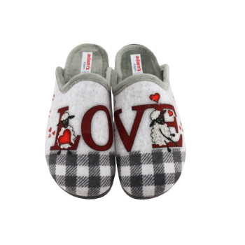 Adam's Shoes Γυναικείες Παντόφλες 624-25585 Γκρι
