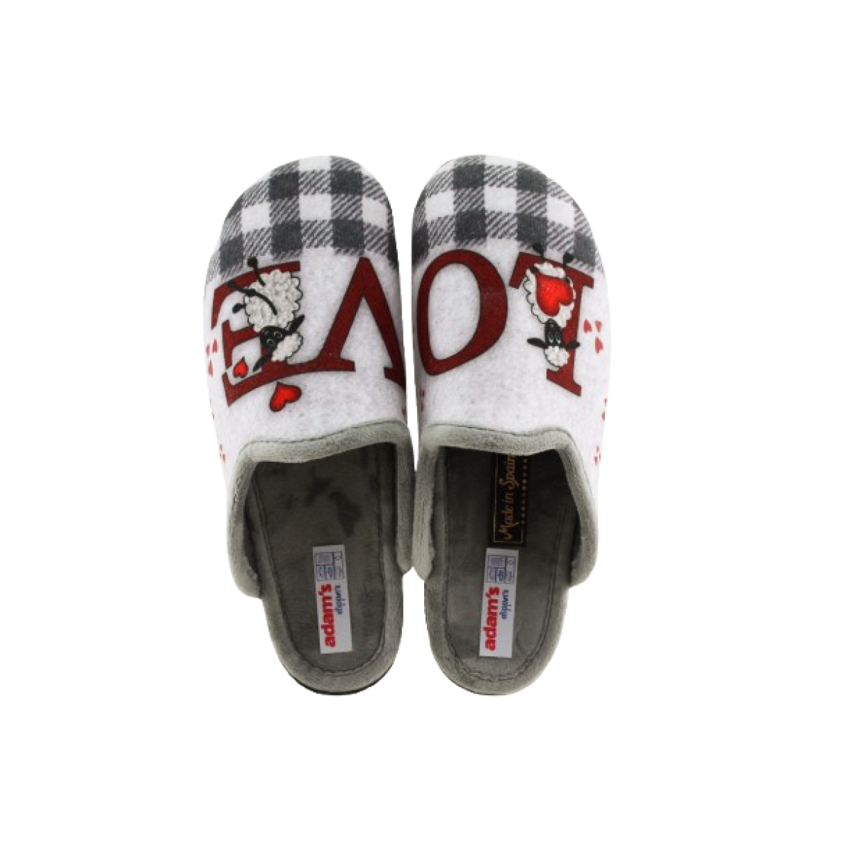Adam's Shoes Γυναικείες Παντόφλες 624-25585 Γκρι Adam's Shoes Γυναικείες Παντόφλες 624-25585 Γκρι