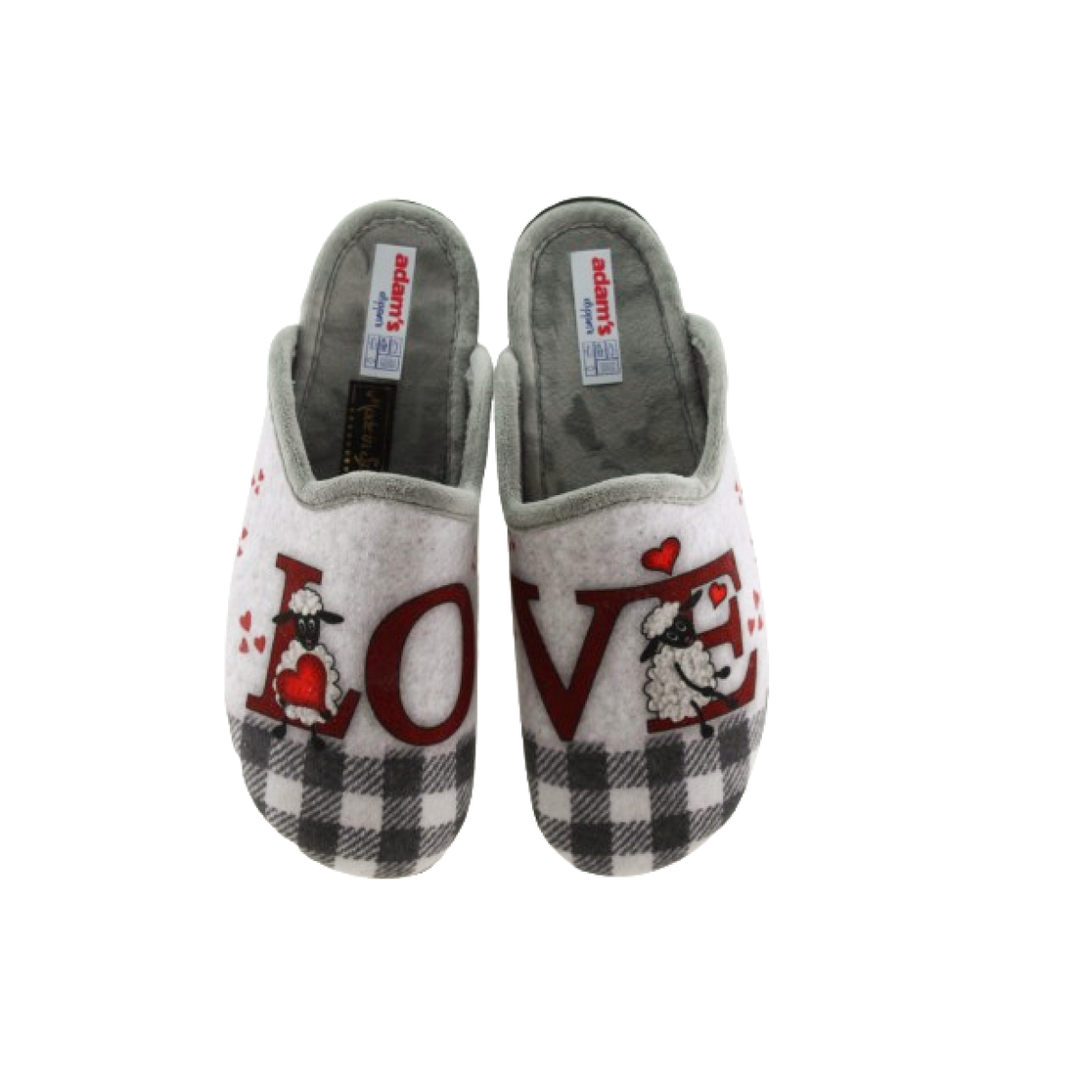 Adam's Shoes Γυναικείες Παντόφλες 624-25585 Γκρι Adam's Shoes Γυναικείες Παντόφλες 624-25585 Γκρι