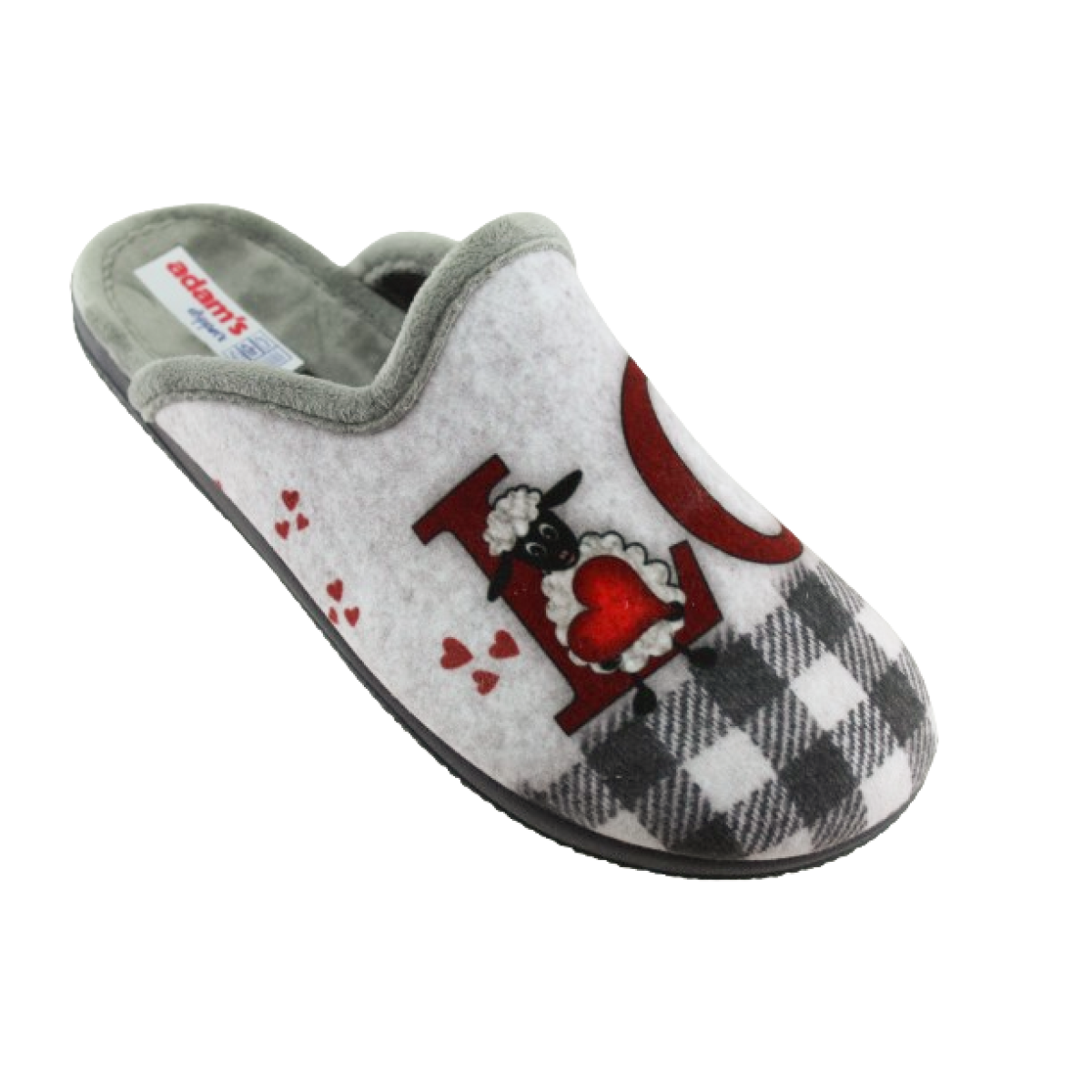 Adam's Shoes Γυναικείες Παντόφλες 624-25585 Γκρι Adam's Shoes Γυναικείες Παντόφλες 624-25585 Γκρι