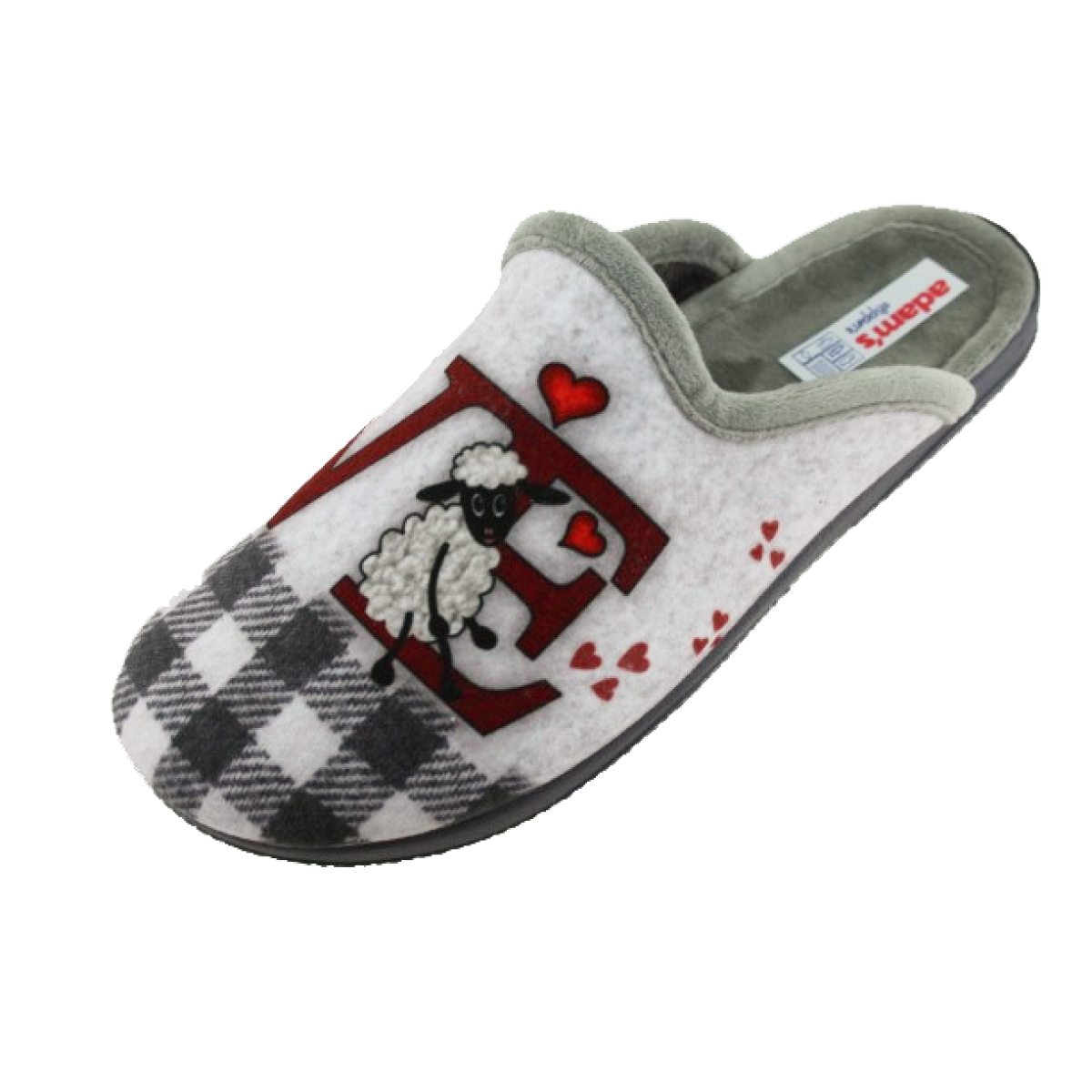 Adam's Shoes Γυναικείες Παντόφλες 624-25585 Γκρι Adam's Shoes Γυναικείες Παντόφλες 624-25585 Γκρι